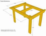 Wood Table Dimensions Photos