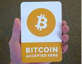 Photos of Bitcoin Accepted Here Logo