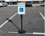 Images of Handicap Parking Lot Signs
