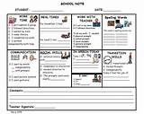 Home School Communication Book Template Photos