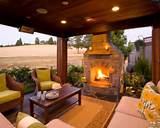 Patio Design With Fireplace
