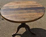 Reclaimed Wood Round Table Images