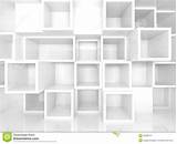 White Square Wall Shelves