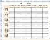 Pictures of Excel Schedule Generator