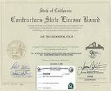 Images of C36 Plumbing License California
