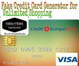 Fake Usable Credit Card Numbers Pictures