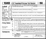 Images of Federal Income Tax Forms