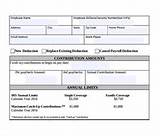 Employee Payroll Deduction Form Template Photos