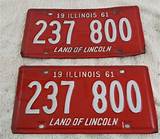 Images of Illinois Green License Plates