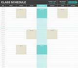 Pictures of Excel Spreadsheet Class Schedule