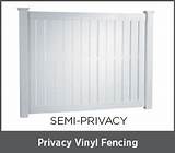 Pictures of Semi Privacy Vinyl Fencing