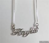 Photos of Silver Name Plate Necklace