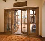 Wood French Patio Doors Exterior