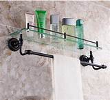 Pictures of Oil Rubbed Bronze Glass Shelf