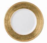 Pictures of Disposable White Plates With Gold Trim