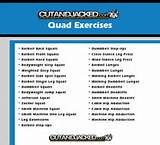 Quad Workout Exercises Images