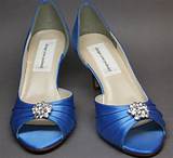 Blue Kitten Heel Shoes Pictures