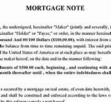 Mortgage Note Pictures
