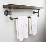 Shelf With Towel Rack Photos
