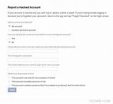 Photos of Account Recovery Form