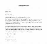 Marketing Letter Template Free Pictures