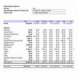 Rental Property Income Statement And Balance Sheet