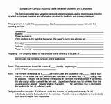 Student Lease Agreement Pictures