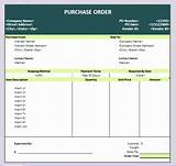 Excel Purchase Order Template Auto Numbering