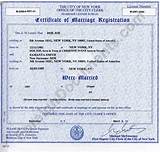 Nyc Marriage License Copy Pictures