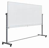 Double Sided Magnetic Whiteboard On Wheels
