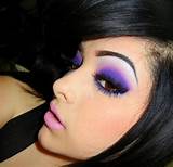 Purple Eye Makeup For Brown Eyes Photos