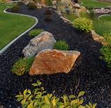 Black Granite Rock Landscaping Pictures