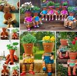 Clay Flower Pot People Photos
