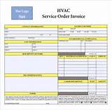 Hvac Service Work Order Template Images