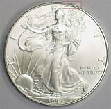 Photos of 1999 Silver Eagle Dollar Value