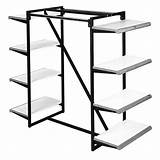 Chrome Double Hang Garment Rack Pictures