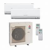 Mitsubishi Dual-zone Ductless Heat Pump Images