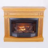 Propane Fireplace And Mantel