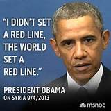 Red Line Obama Quote