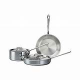 All Clad 7 Piece Stainless Steel Cookware Set Pictures