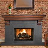 Wood Fireplace Mantel Shelf