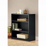 3 Shelf Black Bookcase Pictures