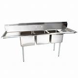 Commercial Stainless Steel 3 Compartment Sink Photos