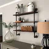 Pictures of Black Metal Pipe Shelves