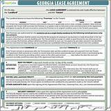 Georgia Residential Lease Agreement Form Pictures