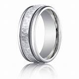 Mens Wedding Bands In White Gold Pictures