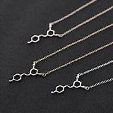 Photos of Caffeine Chemical Structure Necklace