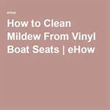 Clean Vinyl Seats Boat Pictures