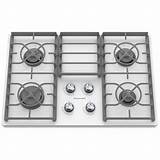 White Glass Gas Cooktop