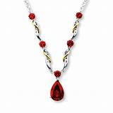 Ruby Silver Necklace Images